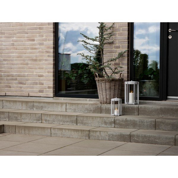 Jasnoszary lampion LED na USB (wysokość 35 cm) Firefly – Zone-image-1