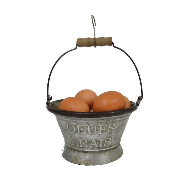 Cynkowy koszyk na jajka Antic Line Vintage, Ø 16,5 cm