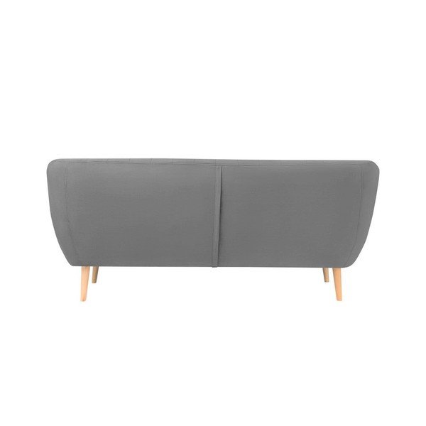 Szara aksamitna sofa Mazzini Sofas Sardaigne, 188 cm-image-3