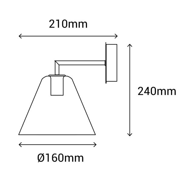 Kinkiet w kolorze brązu SULION Gasby, ø 16 cm-image-3