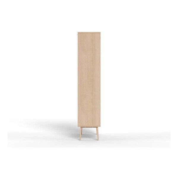 Fornirowana witryna w jasnym naturalnym kolorze 90x180x35 cm Lamberth – Actona-image-3