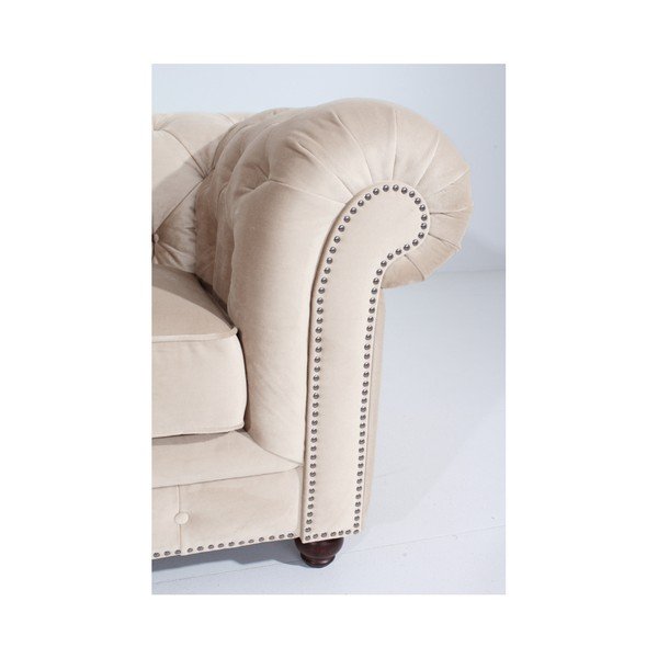 Kremowy fotel Max Winzer Orleans Velvet-image-3