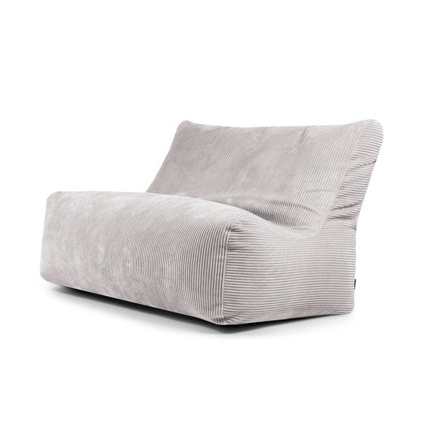 Jasnoszary sztruksowy worek do siedzenia Sofa Seat Lounge – SLOWDOWN