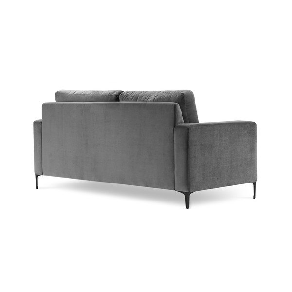 Szara aksamitna sofa Kooko Home Harmony, 158 cm-image-3