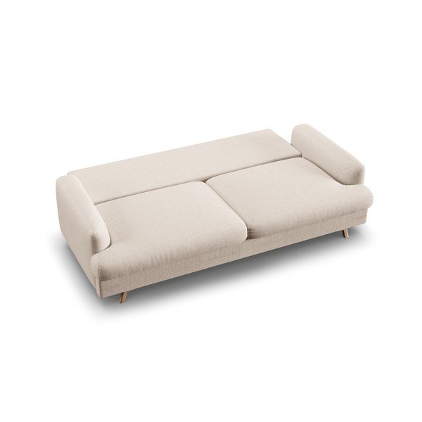 Beżowa rozkładana/ze schowkiem sofa 233 cm Naomi – Micadoni -image-4
