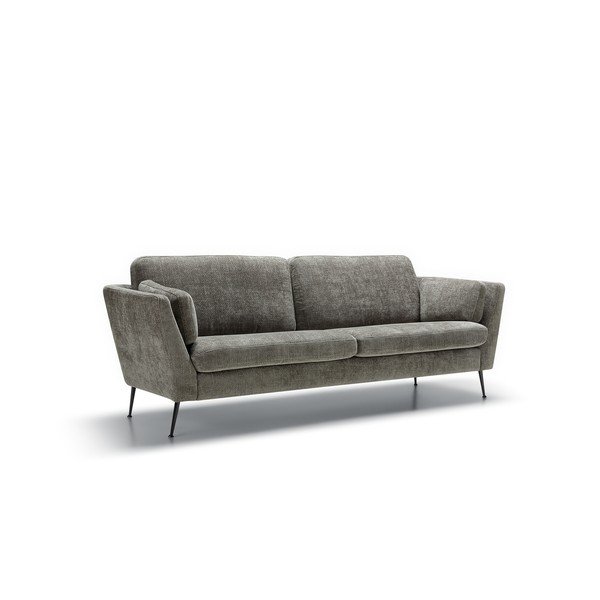 Szara aksamitna sofa 220 cm Mynta – Sits-image-2