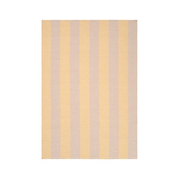 Żółty/beżowy dywan z mieszanki wełny tkany ręcznie 200x300 cm Sissel – Jotex