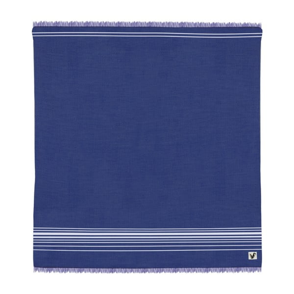 Niebieski ręcznik Origama Flat Seat, 200x200 cm