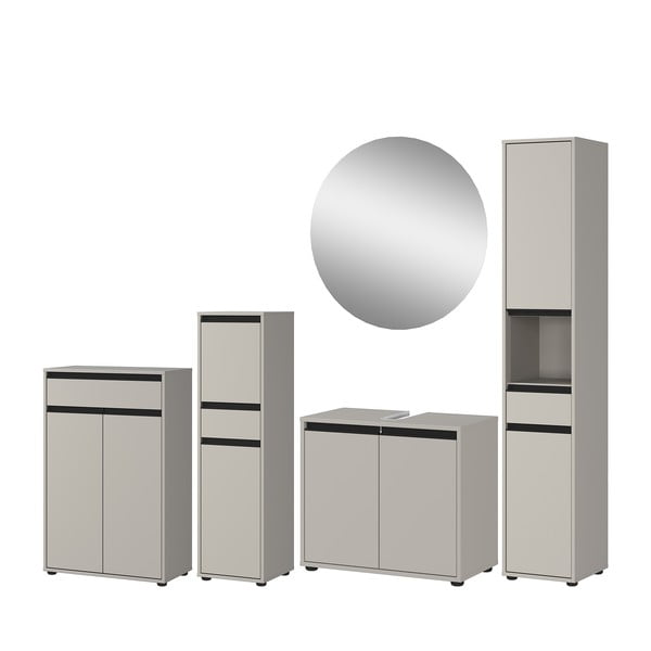 Szary zestaw łazienkowy Lemont – Germania