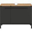 Ciemnoszara szafka pod umywalkę w dekorze dębu 80x59 cm Yonkers – Germania