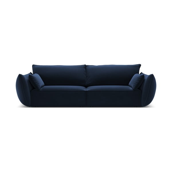 Ciemnoniebieska aksamitna sofa 208 cm Vanda – Mazzini Sofas