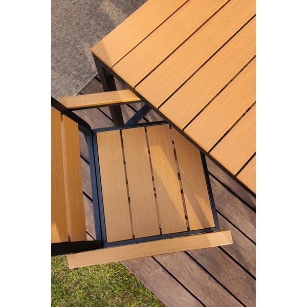 Naturalny zestaw mebli ogrodowych dla 4 osób Nova – Bonami Selection-image-3