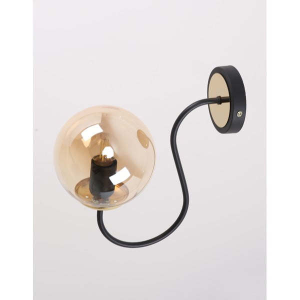 Kinkiet w czarno-żółtym kolorze ø 15 cm Oslo – Squid Lighting-image-3