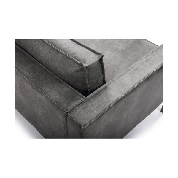 Ciemnobrązowy fotel ze sztucznej skóry Scandic Rate-image-4