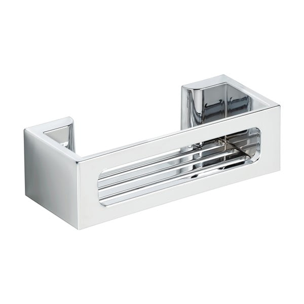 Srebrna samoprzylepna półka łazienkowa z tworzywa sztucznego Bralia – Wenko-image-2