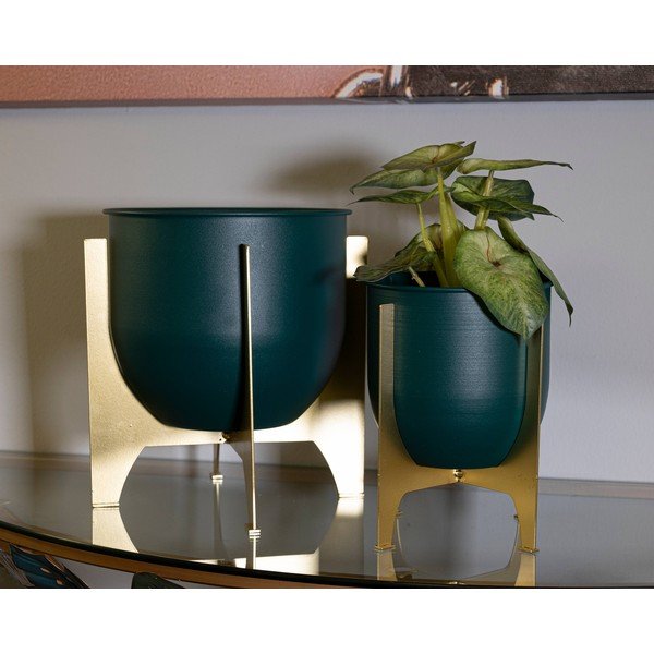 Metalowe osłonki na doniczki zestaw 2 szt. ø 24 cm Grent Shet – Mauro Ferretti-image-1