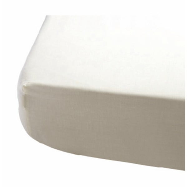 Biały bawełniany pokrowiec na materac Tanuki Tencel, 120x60 cm