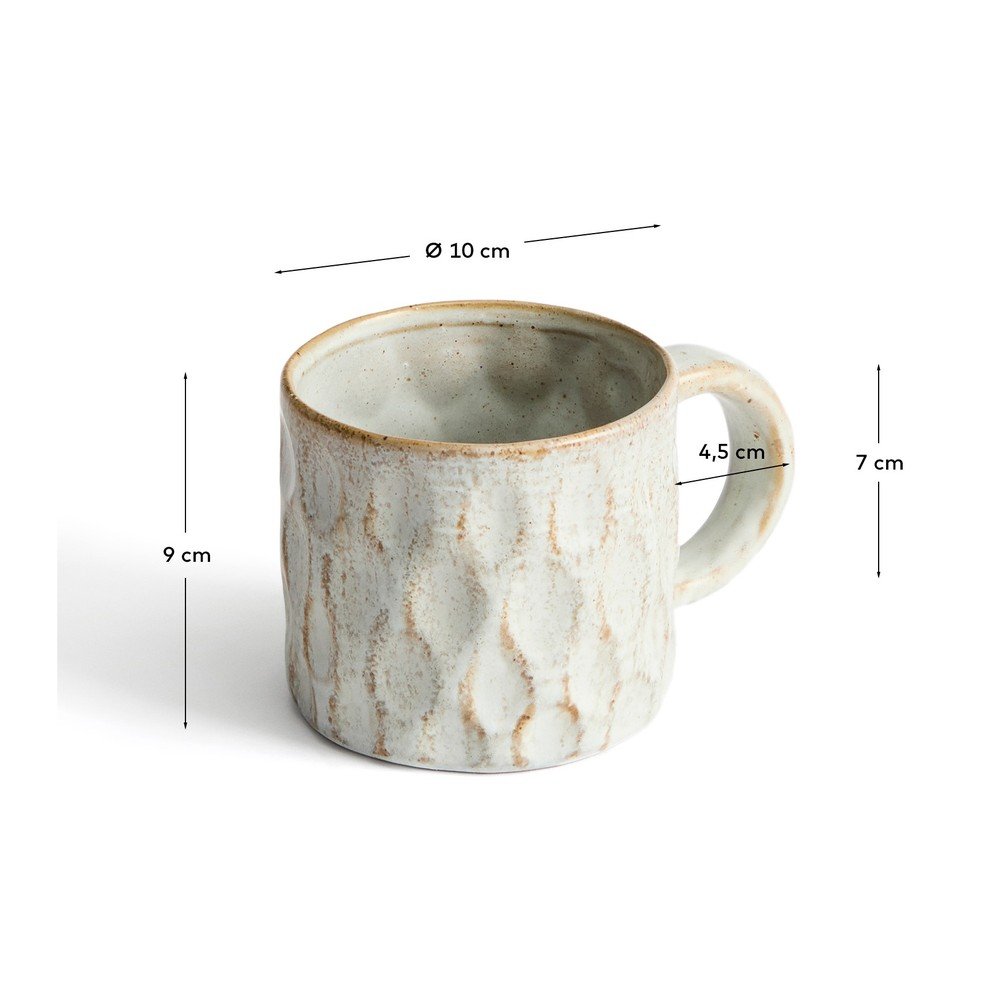 Szary kubek ceramiczny Alenia – Kave Home (zdjęcie 5)