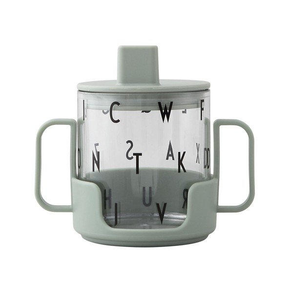 Zielony kubek dla dzieci Design Letters Grow With Your Cup