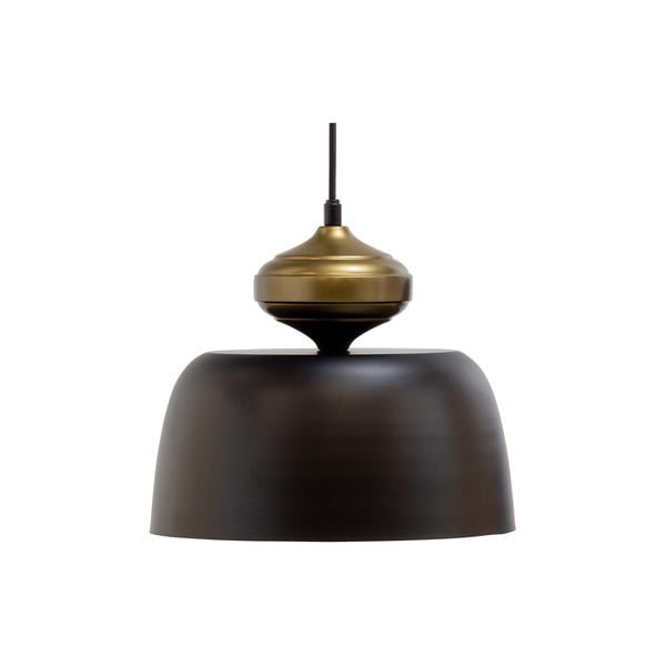 Czarna lampa wisząca z metalowym kloszem ø 31 cm Linne – WOOOD