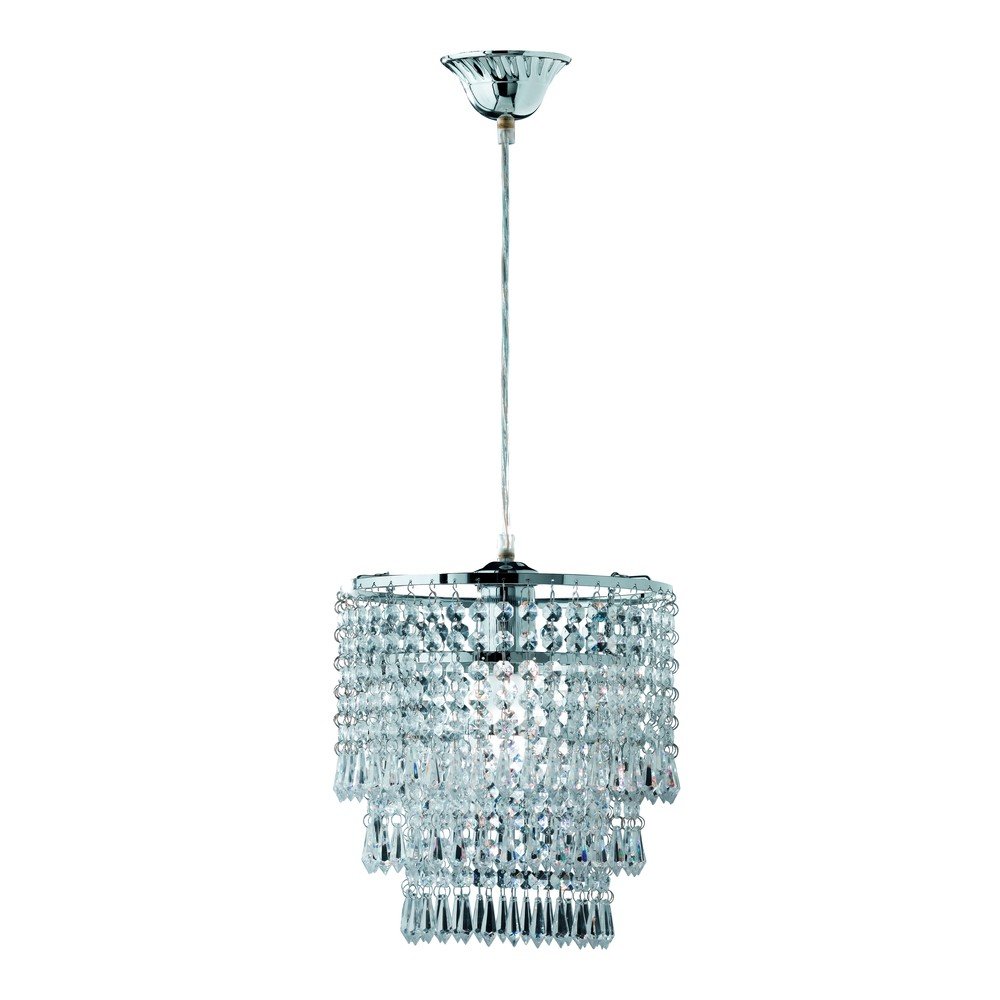 Jasnoniebieska metalowa lampa wisząca z kloszem ze szkła akrylowego ø 25 cm Orient – Reality
