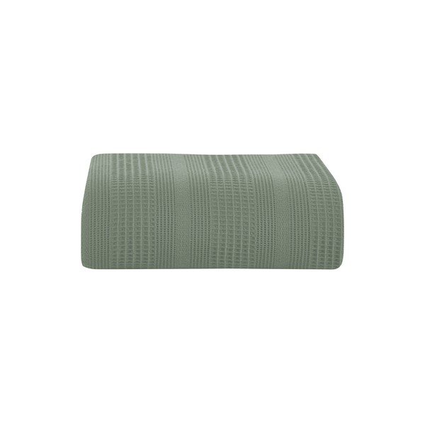 Zielona bawełniana narzuta na łóżko dwuosobowe 220x235 cm Leona – Mijolnir