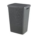 Ciemnoszary kosz na pranie Curver Jute, 58 l