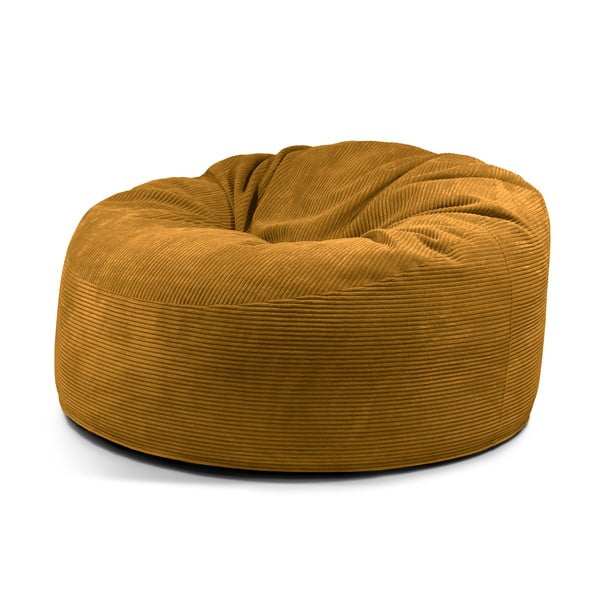 Musztardowy sztruksowy worek do siedzenia Om 135 – SLOWDOWN