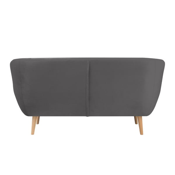 Szara sofa 2-osobowa Mazzini Sofas Amelie-image-3