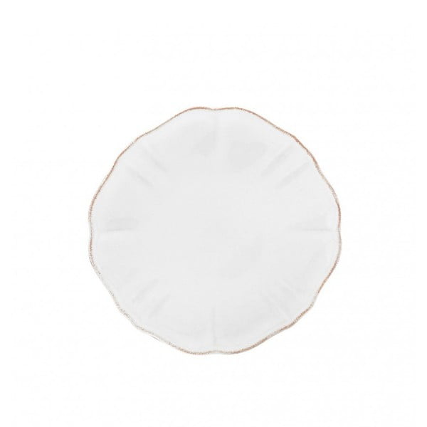 Biały talerzyk deserowy z kamionki Casafina Impressions, ⌀ 17 cm