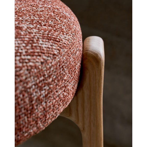 Krzesło z litego drewna jesionowego w kolorze naturalnym i kolorze terakoty Granite – Kave Home-image-4