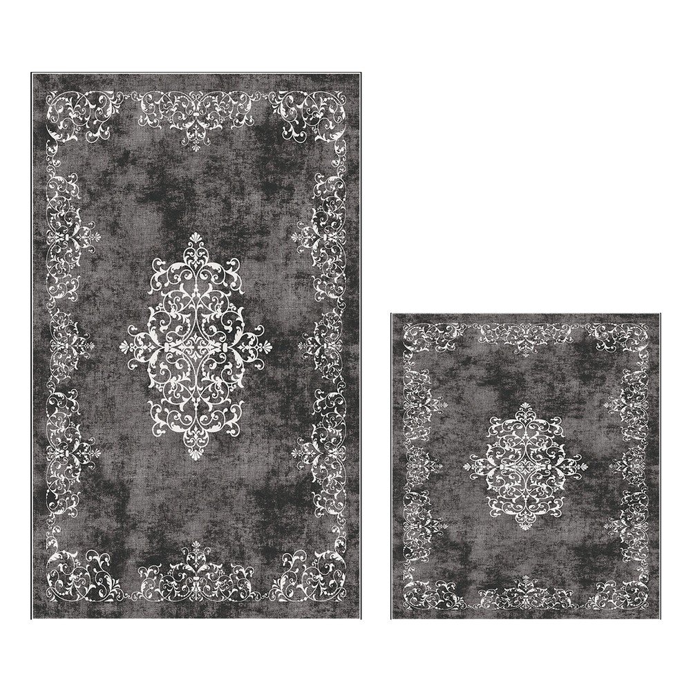 Szare dywaniki łazienkowe zestaw 2 szt. 60x100 cm – Foutastic