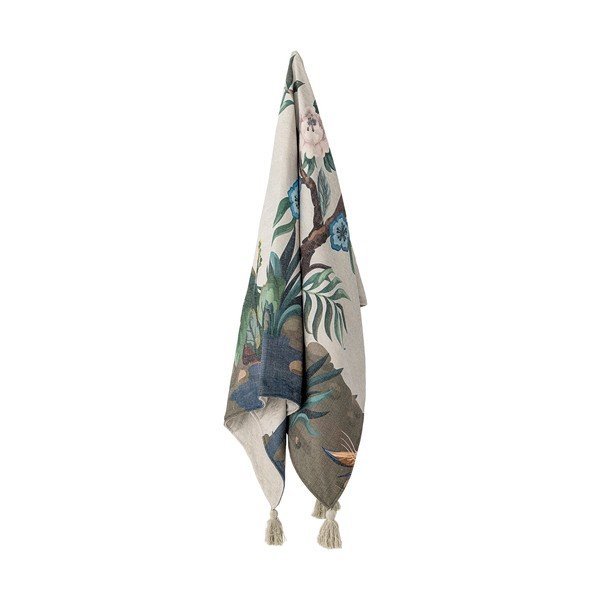 Zielony koc 130x155 cm Peacock – Bloomingville-image-4