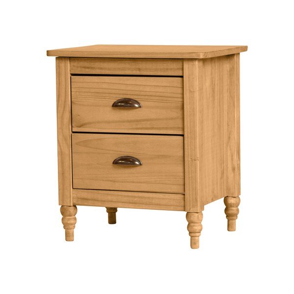Szafka nocna z litego drewna sosnowego Marckeric Mia, 46x53 cm-image-2