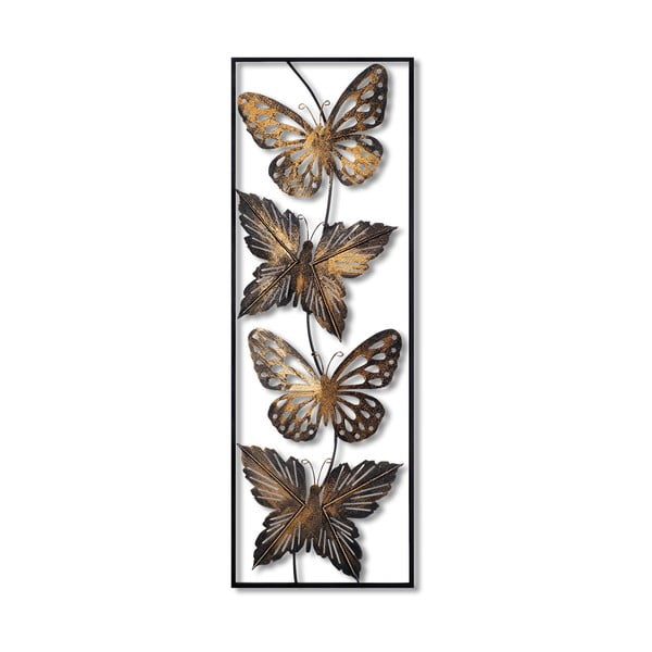 Metalowa dekoracja ścienna 100x35 cm Butterfly – Wallity