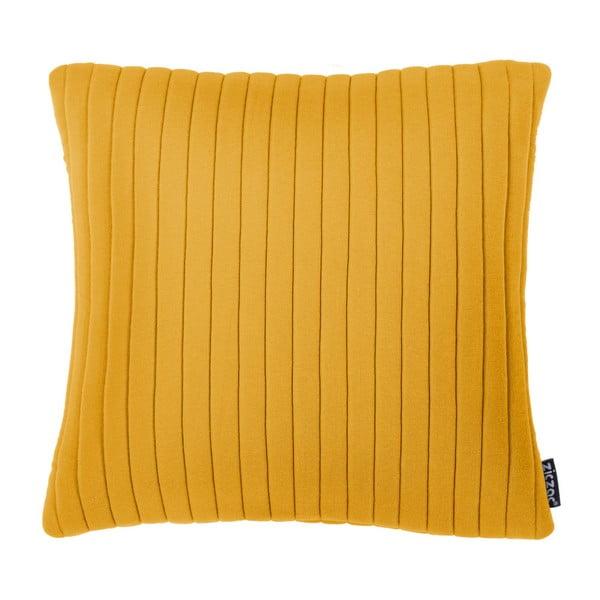 Żółta poduszka ZicZac Comrad, 45x45 cm