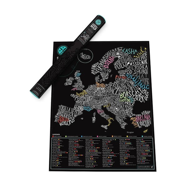 Mapa/zdrapka smakosza po Europie Luckies of London-image-4