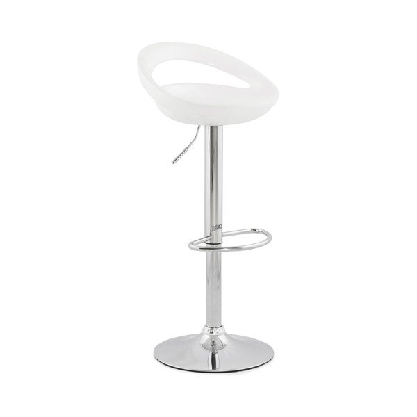 Biały regulowany stołek barowy Kokoon Design Venus-image-3