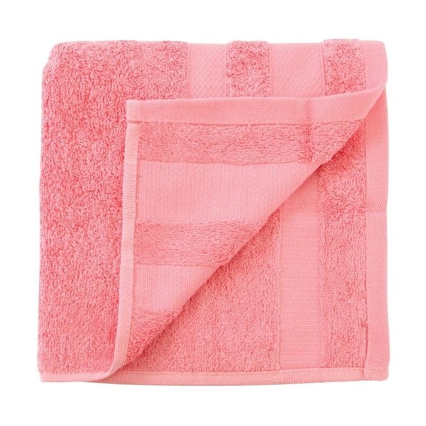 Łososiowy ręcznik Jolie, 50x90 cm