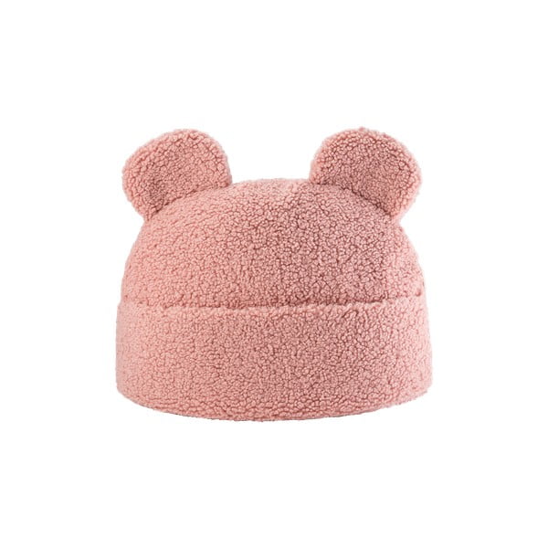 Różowa poduszka na sofę dziecięcą z materiału bouclé Teddy Pouch – Wigiwama