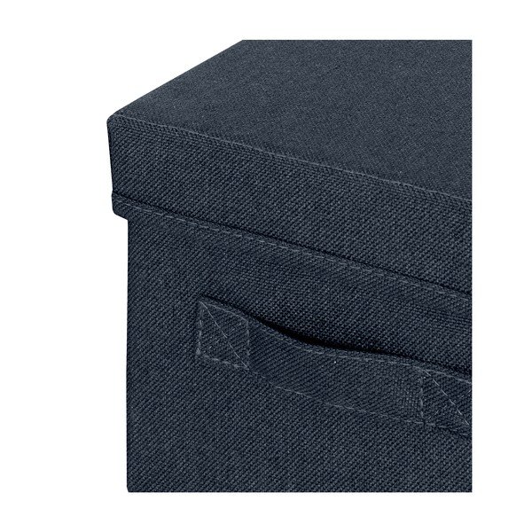 Ciemnoszare tekstylne pojemniki zestaw 2 szt. z pokrywką 19x28.5x16 cm – Leitz-image-2
