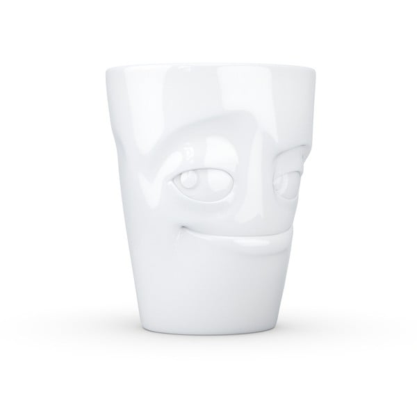 Biały figlarny porcelanowy kubek z uchem 58products-image-3