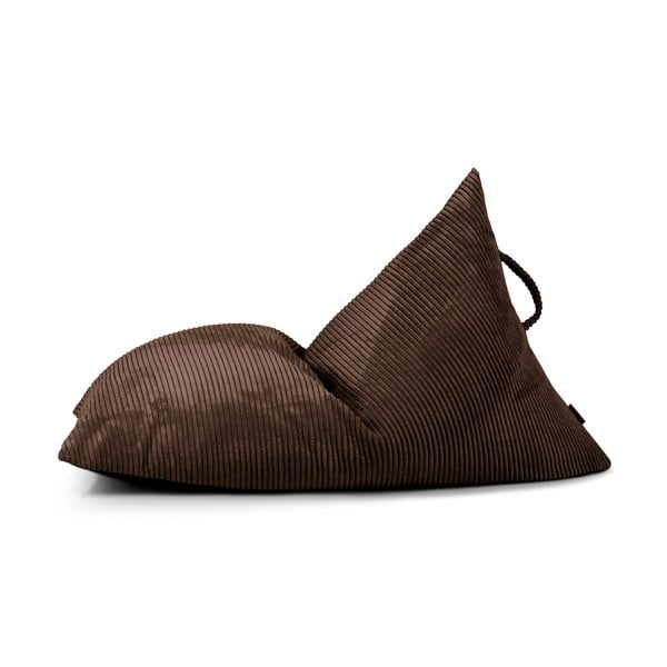 Ciemnobrązowy sztruksowy dziecięcy worek do siedzenia Razzy – SLOWDOWN