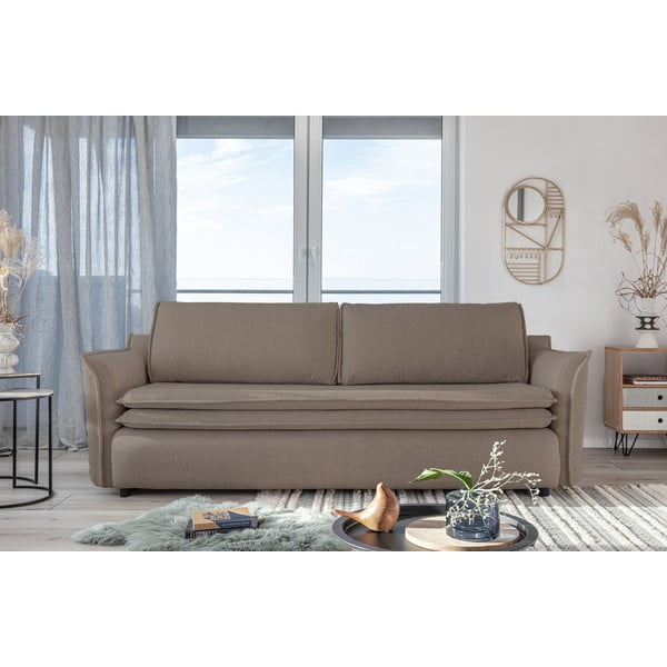 Brązowa rozkładana sofa Miuform Charming Charlie-image-1