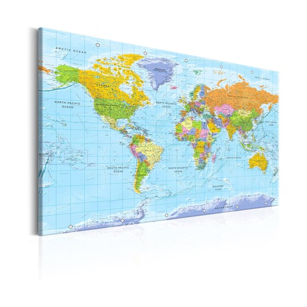 Tablica z mapą świata Bimago Orbis Terrarum 90x60 cm-image-2