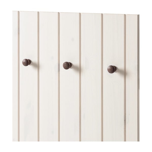 Biały zestaw do przedpokoju z litego drewna sosnowego 55x100x2 cm Anita – Støraa-image-3