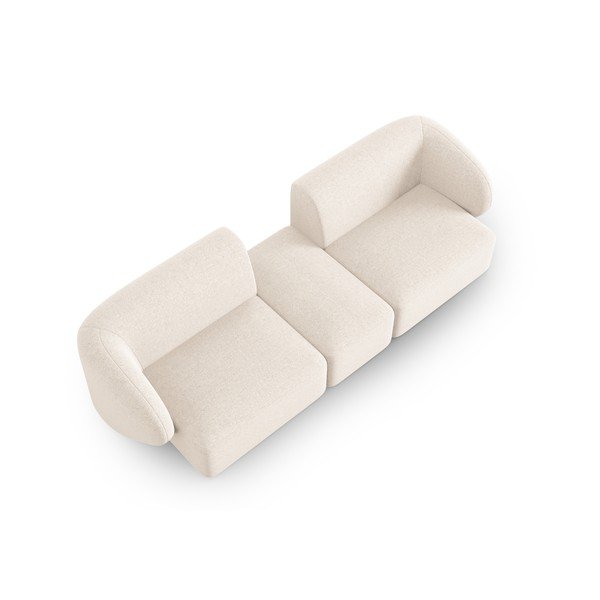 Beżowa sofa  z tkaniny szenilowej 246 cm Paolo – Milo Casa-image-1