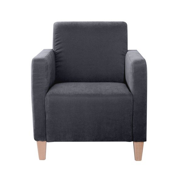 Antracytowy fotel Max Winzer Milla Velor-image-1