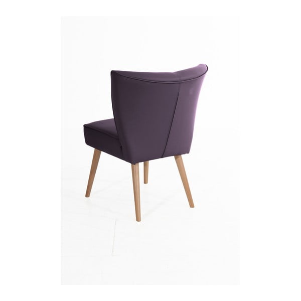 Fioletowy fotel z imitacji skóry Max Winzer Beni Imitation-image-1