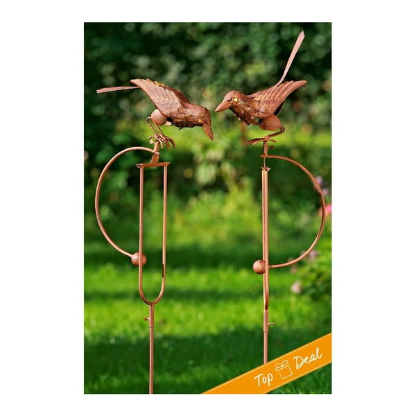 Zestaw 2 dekoracji ogrodowych Pendulum Bird